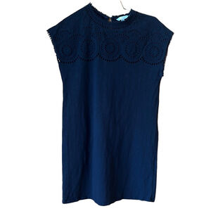 Boden Black Eyelet Dress - Size 12